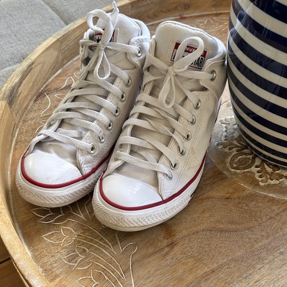 Converse All Star White High-Tops size 10 - Picture 1 of 7